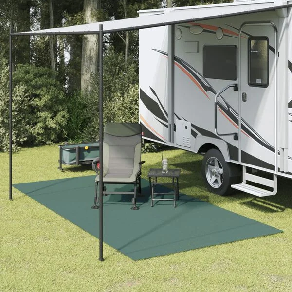 vidaXL Tapis de tente vert 4x2 m