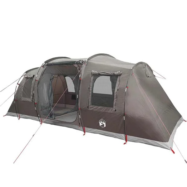 vidaXL Tente de camping tunnel 4 personnes marron imperméable