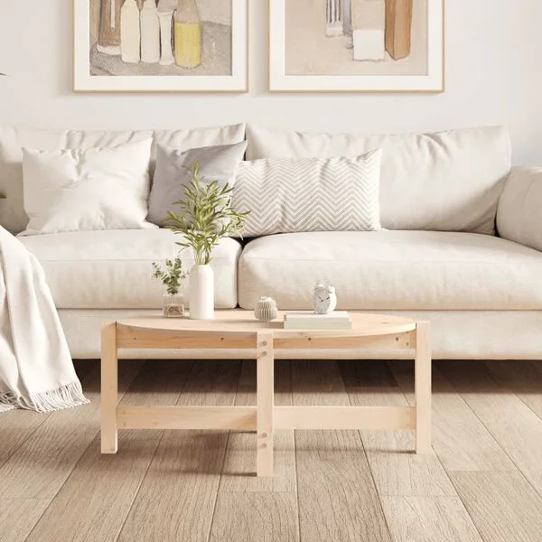 vidaXL Table basse 87x48x35 cm Bois massif de pin