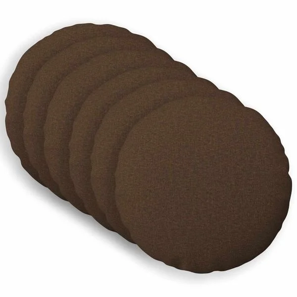 vidaXL Housse de coussin 6 pc HEERLEN Marron Ø 30 cm Tissu