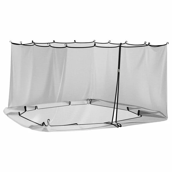 vidaXL Moustiquaire pour gazebo 220 mesh Noir 3, 6 x 3 x 2 m Polyester