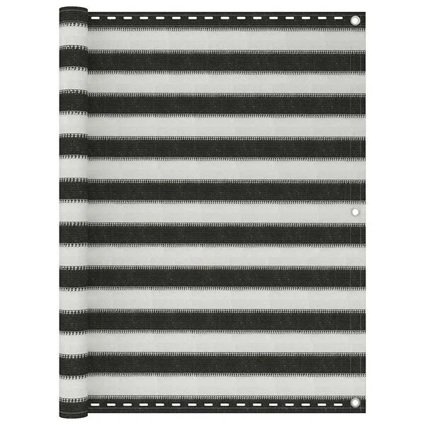 vidaXL Écran de balcon PEHD 120x500 cm Anthracite et blanc