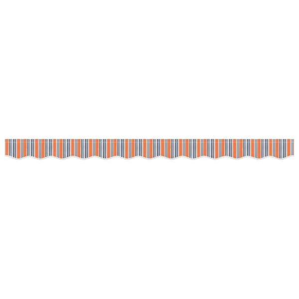vidaXL Tissu de remplacement de cantonnière d’auvent multicolore 350 cm