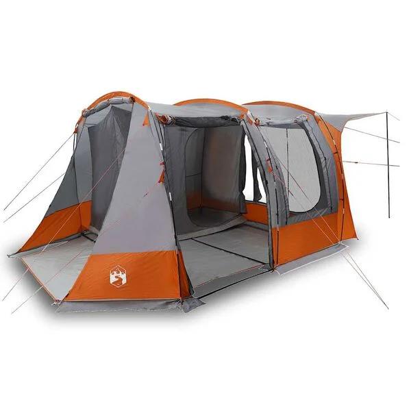 vidaXL Tente de voiture gris et orange imperméable