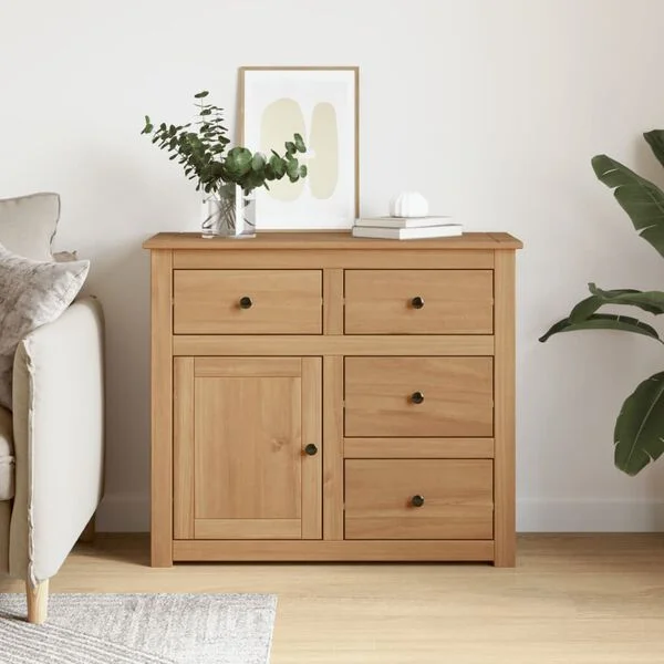vidaXL Buffet avec tiroirs PANAMA 93x40x80 cm bois massif de pin