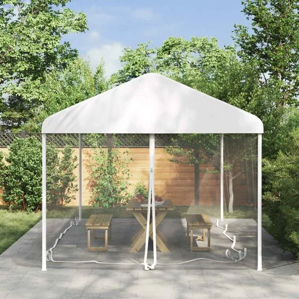 vidaXL Moustiquaire pour gazebo 220 mesh Blanc 6 x 3 x 2 m Polyester