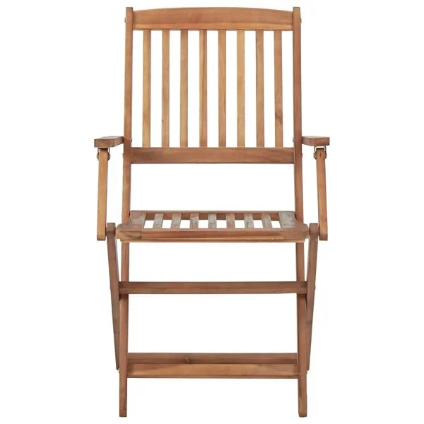 vidaXL Chaises pliantes 8 pièces en bois d'acacia massif