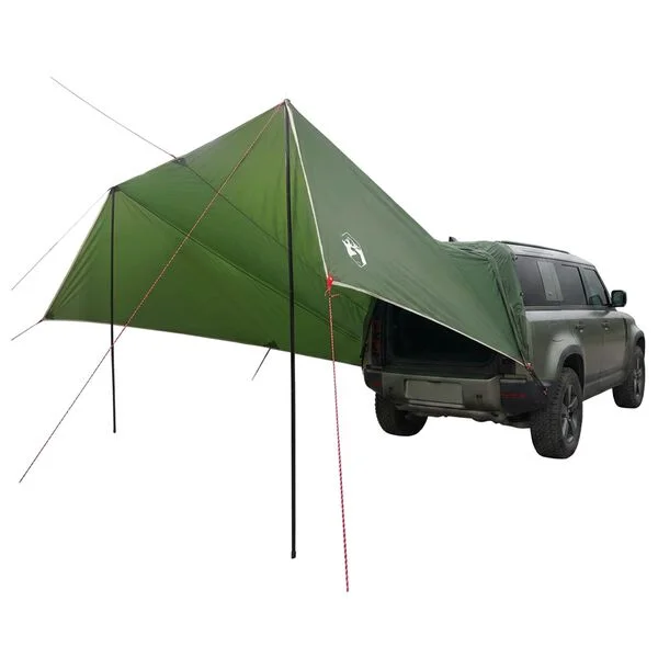 vidaXL Auvent de véhicule Vert 500 x 515 x 215 cm Polyester et Acier