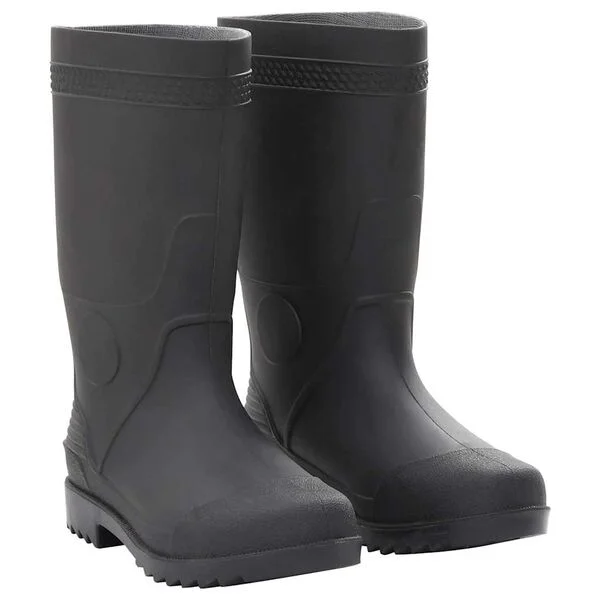 vidaXL Bottes de pluie noir taille 39 PVC