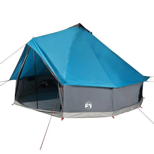 vidaXL Tente familiale tipi 6 personnes bleu imperméable