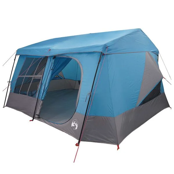 vidaXL Tente familiale avec auvent imperméable 9 personne Bleu