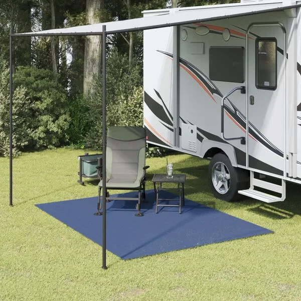 vidaXL Tapis de tente bleu 2, 5x2 m