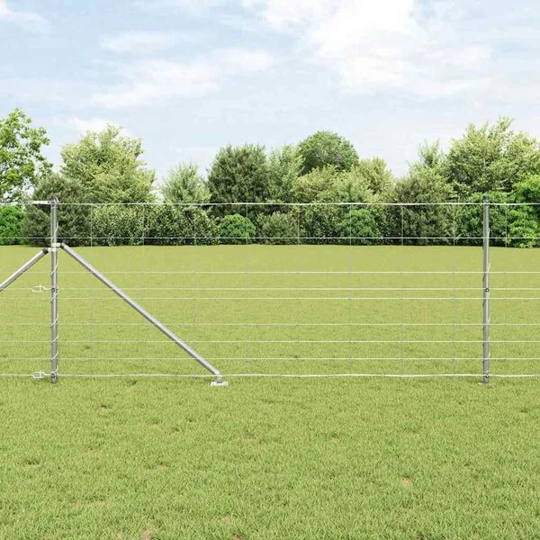 vidaXL Clôture en fil soudé avec pointes 100 x 1 m Acier galvanisé