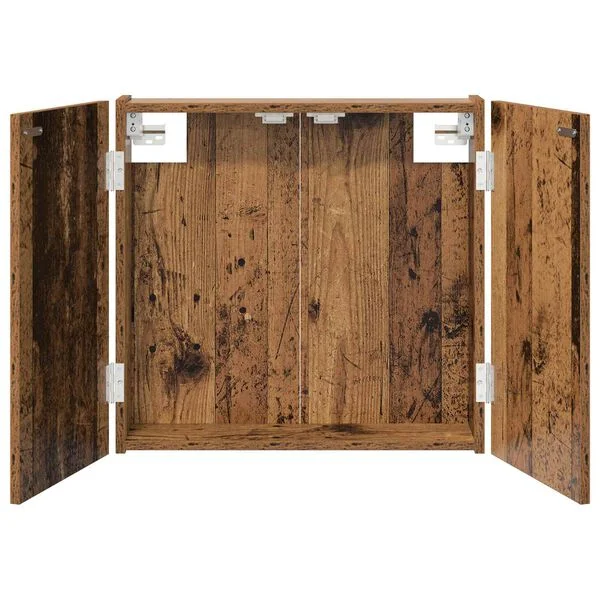 vidaXL Cabinet pour cible Bois ancien 56 x 12 x 53, 5 cm