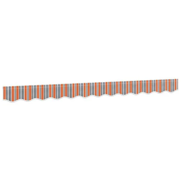 vidaXL Tissu de remplacement de cantonnière d’auvent multicolore 350 cm