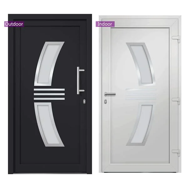 vidaXL Porte d'entrée principale Anthracite 98x208 cm