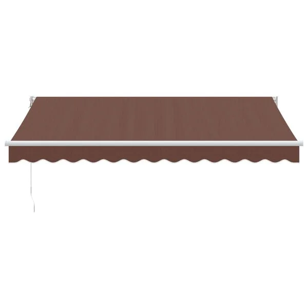 vidaXL Auvent manuel rétractable marron 350x250 cm